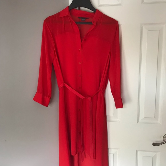 NWOT Armani Exchange chiffon high low dress - Picture 2 of 7